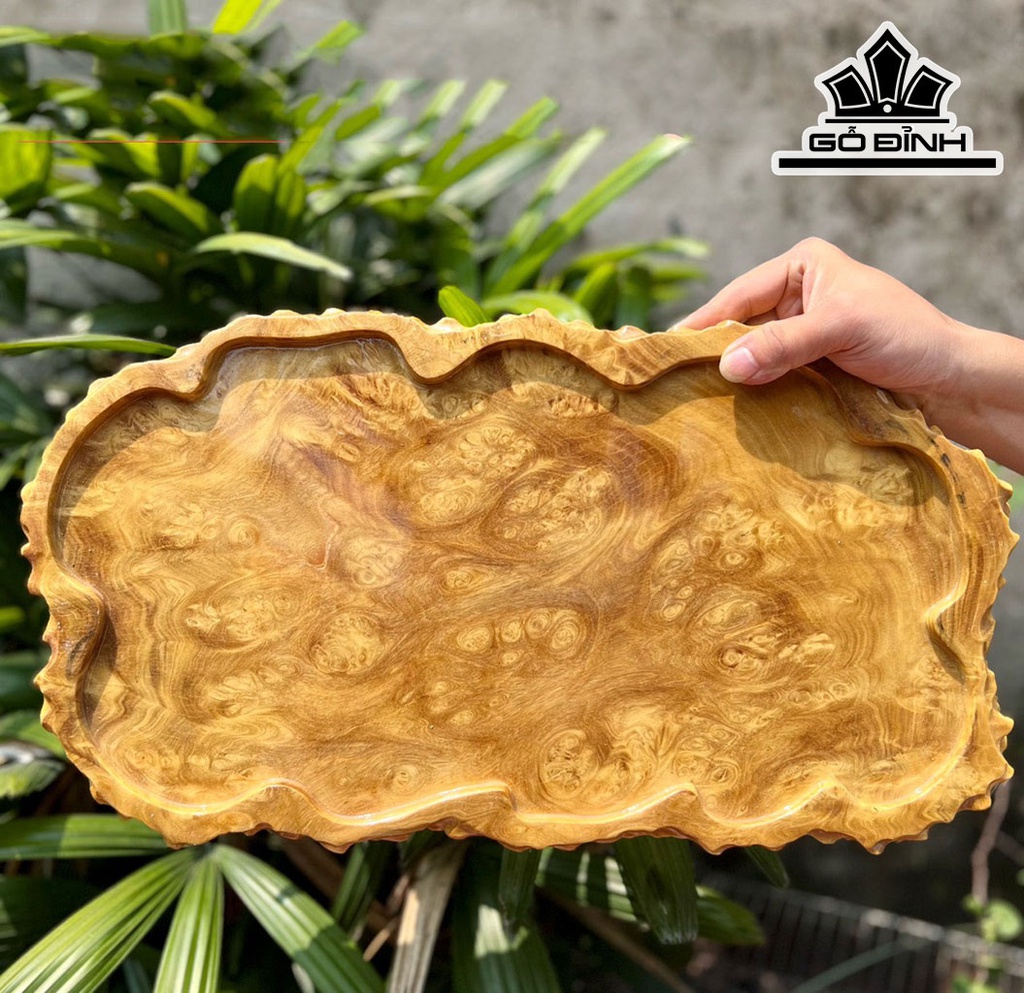 Khay Trà Gỗ Nu Nghiến Cao 26 Ngang 48 Sâu 2,5 (cm)