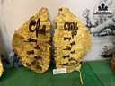 Tranh Cha Mẹ Gỗ Nu Nghiến Cao 46 Ngang 25 Sâu 2,5 (cm)