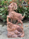 Tượng Nhất Dương Gỗ Cẩm Cao 34 Ngang 22 Sâu 11 (cm)