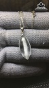 Mặt Dây Chuyền Đá Thạch Anh Tóc Trắng Cao 27,4 Ngang 12 Sâu 8,7 (mm) 4gr