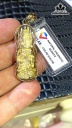 Mặt Dây Chuyền Quan Âm Đá Thạch Anh Tóc Vàng Cao 40 Ngang 14,05 Sâu 8,26 (mm) 45,56cts