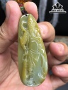 Mặt Dây Chuyền Quan Công Đá Cẩm Thạch Cao 57 Ngang 23 Sâu 7,3 (mm) 18,8gr