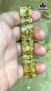 Vòng Bản Hoa Thị Đá Thạch Anh Tóc Vàng Đường Kính 15 (mm) 47.5gr