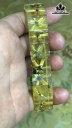 Vòng Bản Hoa Thị Đá Thạch Anh Tóc Vàng Đường Kính 17,5 (mm) 63.8gr