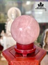 Bi Cầu Đá Thạch Anh Hồng Đường Kính 17 (cm) 7.85kg