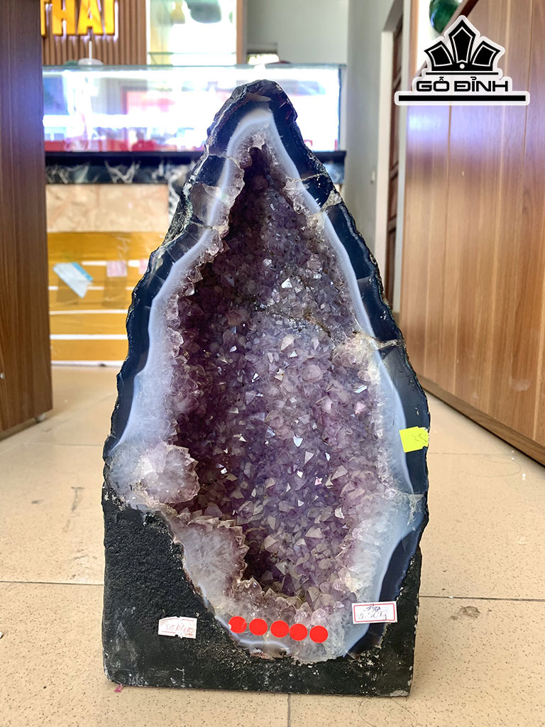 Hốc Đá Thạch Anh Tím Cao 18 Ngang 32 Sâu 2 (cm) 8,48kg