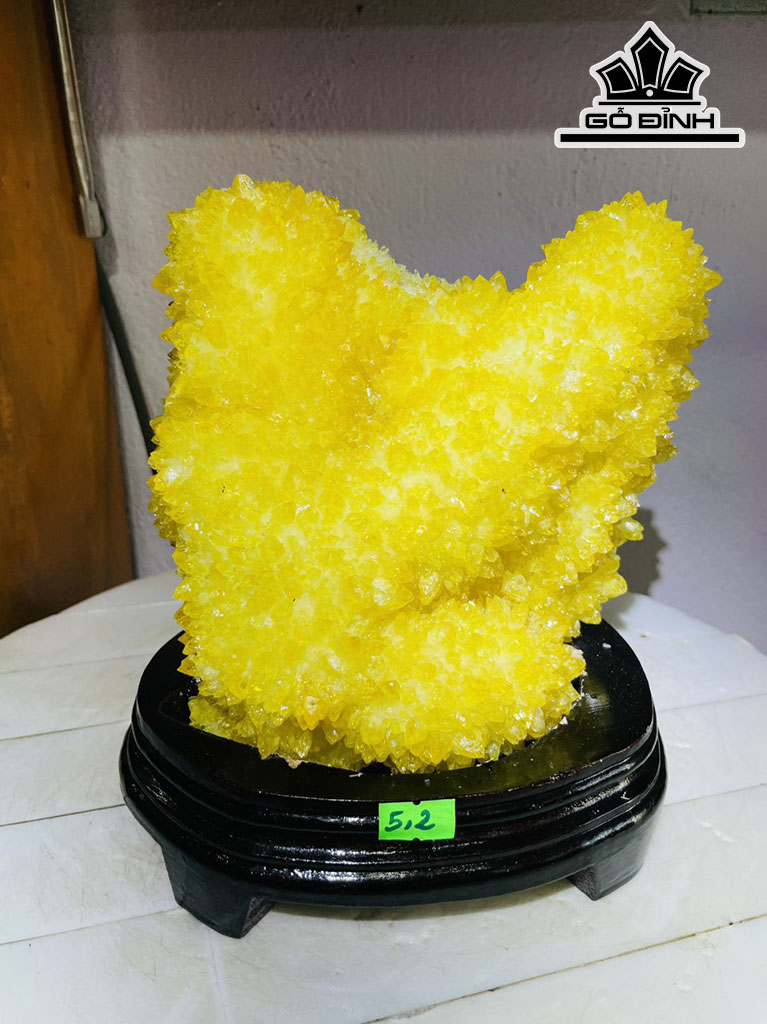 Tinh Thể Đá Thạch Anh Vàng Cao 20 Ngang 20 (cm) 5,2kg