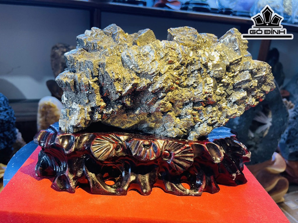 Tác Phẩm Đá Pyrite Cao 25 Ngang 19 (cm) 7,7kg