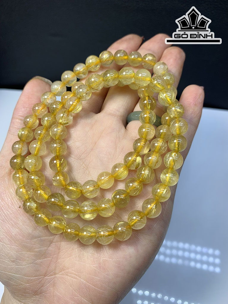 Chuỗi Đá Thạch Anh Đường Kính Hạt 7 (mm)