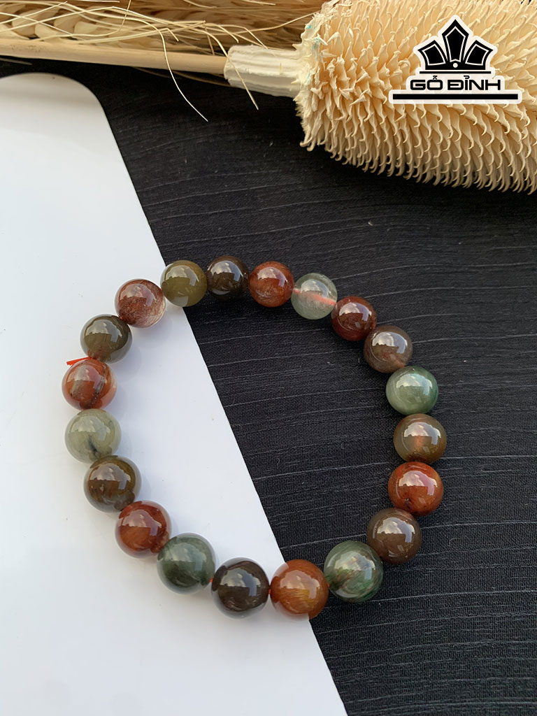 Vòng Tay Đá Thạch Anh Đường Kính Hạt 7-9,7 (mm)