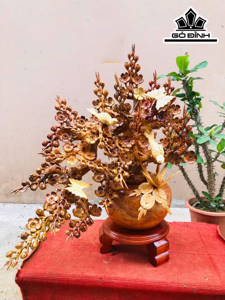 Bình Mai Phú Quý Gỗ Hương Cao 70 Ngang 59 Sâu 30 (cm) - Copy - Copy - Copy