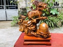 Tượng Long Mã Gỗ Hương Cao 46 Ngang 35 Sâu 15 (cm)