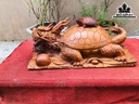 Tượng Long Quy Gỗ Hương Ngang 43 Cao 20 Sâu 23 (cm)