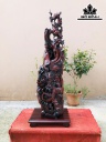 Tượng Mai Trĩ Gỗ Trắc Cao 96 Ngang 32 Sâu 25 (cm)