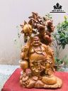 Tượng Phật Di Lặc Gỗ Hương Cao 69 Ngang 43 Sâu 20 (cm)