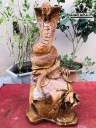 Tượng Rắn Phong Thủy Gỗ Hương Cao 46 Ngang 22 Sâu 20 (cm)