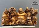 Tượng Phật Di Lặc Gỗ Ngọc Am Cao 26 Ngang 48 Sâu 20 (cm)