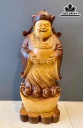 Tượng Thần Tài Gỗ Pơ Mu Cao 68 Ngang 27 Sâu 17 (cm)
