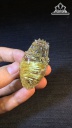 Mặt Dây Chuyền Long Quy Đá Thạch Anh Tóc Vàng Cao 48,5 Ngang 25 Sâu 19,2 (mm) 30,9gr
