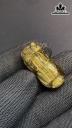 Mặt Dây Chuyền Tỳ Hưu Đá Thạch Anh Tóc Vàng Cao 29,7 Ngang 14,7 Sâu 12 (mm) 9,7gr