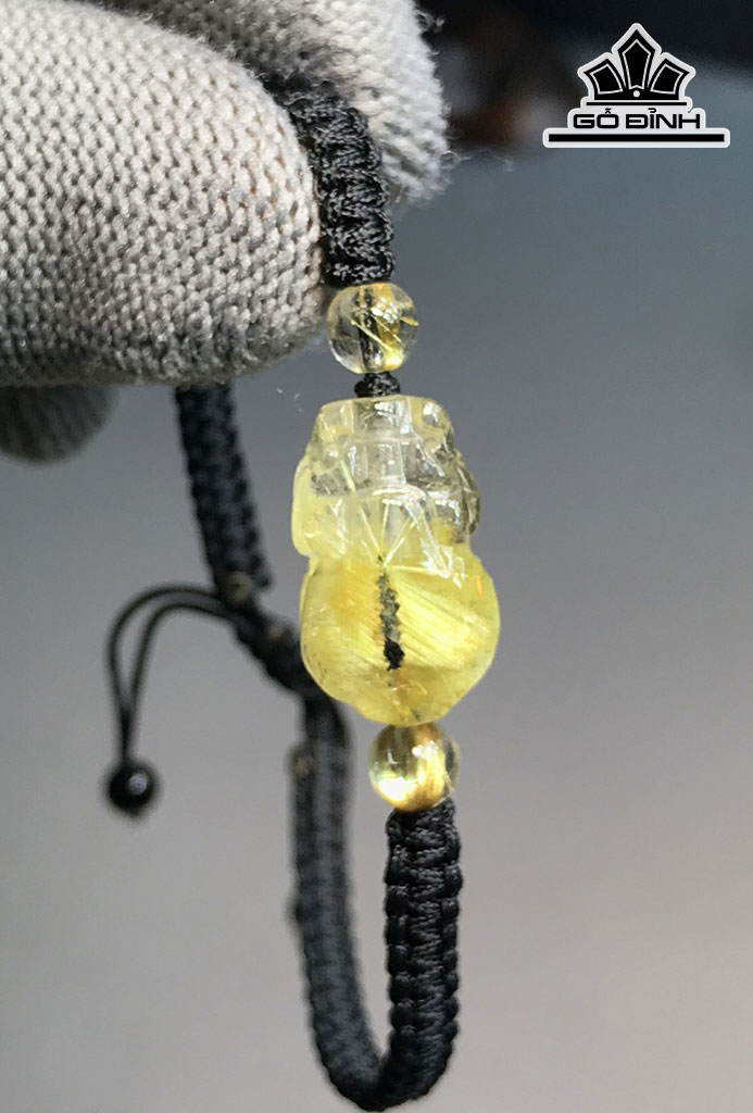 Vòng Tay Đá Thạch Anh Cao 17,1 Ngang 10,3 Sâu 8,5 (mm) 3,1gr