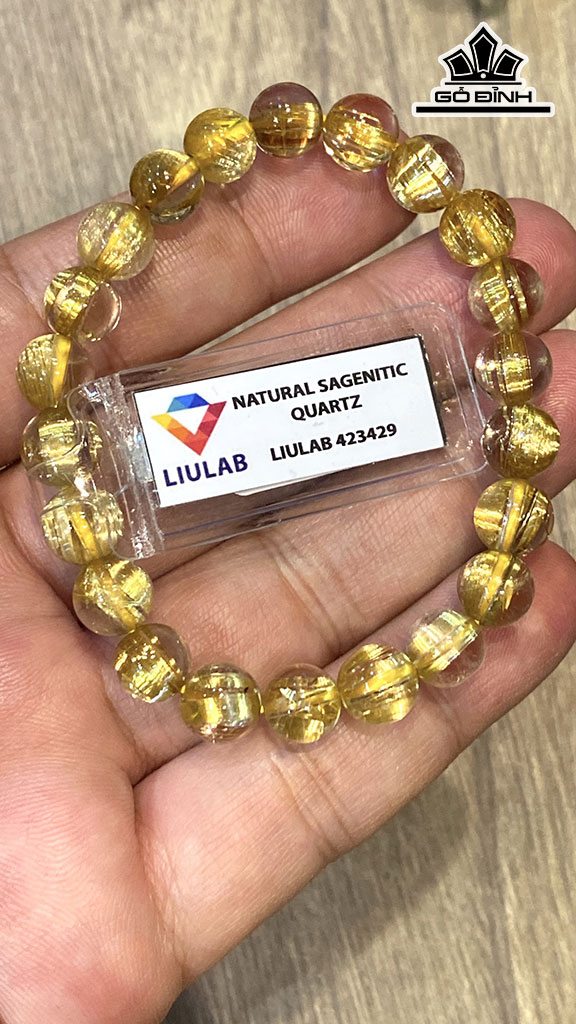 Vòng Tay Đá Thạch Anh Tóc Vàng Đường Kính Hạt 7,92-7,43 (mm) 83.16cts
