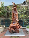 Tượng La Hán Trường My Gỗ Cẩm Cao 58 Ngang 26 Sâu 16 (cm)