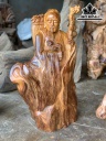 Tượng Thần Y Hoa Đà Gỗ Ngọc Am Cao 85 Ngang 48 Sâu 23 (cm)