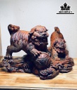 Tượng Nghê Gỗ Trắc Cao 17 Ngang 39 Sâu 18 (cm)