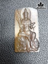 Mặt Dây Chuyền Đá Hổ Phách Cao 49,6 Ngang 26,6 Sâu 8,2 (mm) 9,5gr