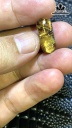 Mặt Nhẫn Đá Thạch Anh Tóc Vàng Cao 20,6 Ngang 8,8 Sâu 6,3 (mm) 2gr