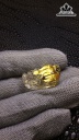 Tỳ Hưu Đá Thạch Anh Tóc Vàng Cao 24,6 Ngang 14,5 Sâu 11,7 (mm) 6,4gr