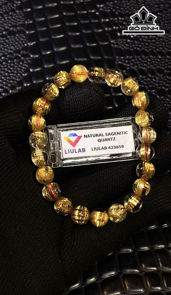 Vòng Tay Đá Thạch Anh Tóc Vàng Đường Kính Hạt 8,23-7,58 (mm) 81.91cts