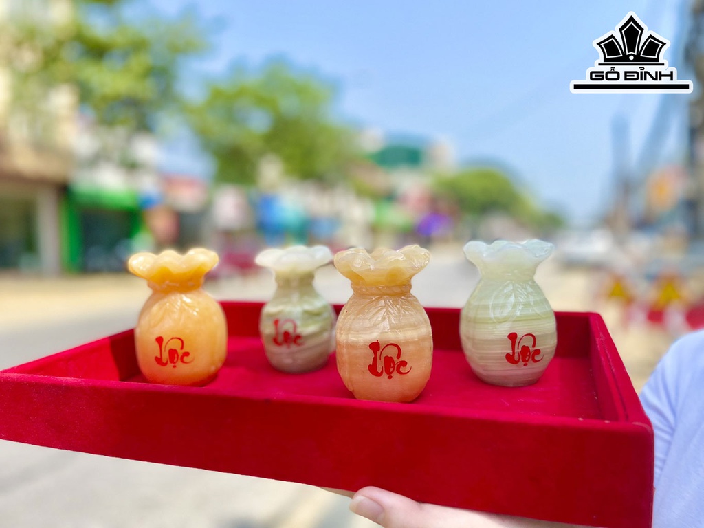 Túi Tiền Phong Thủy Đá Thạch Anh Cao 10 (cm)