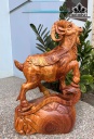 Tượng Nhất Dương Gỗ Hương Cao 45 Ngang 28 Sâu 12 (cm)