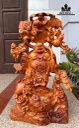 Tượng Phật Di Lặc Ngũ Phúc Gỗ Hương Cao 70 Ngang 42 Sâu 22 (cm)