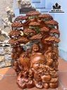 Tượng Phật Di Lặc Ngũ Phúc Gỗ Hương Cao 76 Ngang 52 Sâu 28 (cm)