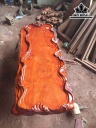 Bàn Trà Gỗ Hương Dài 119 Rộng 50 Dày 9 (cm)