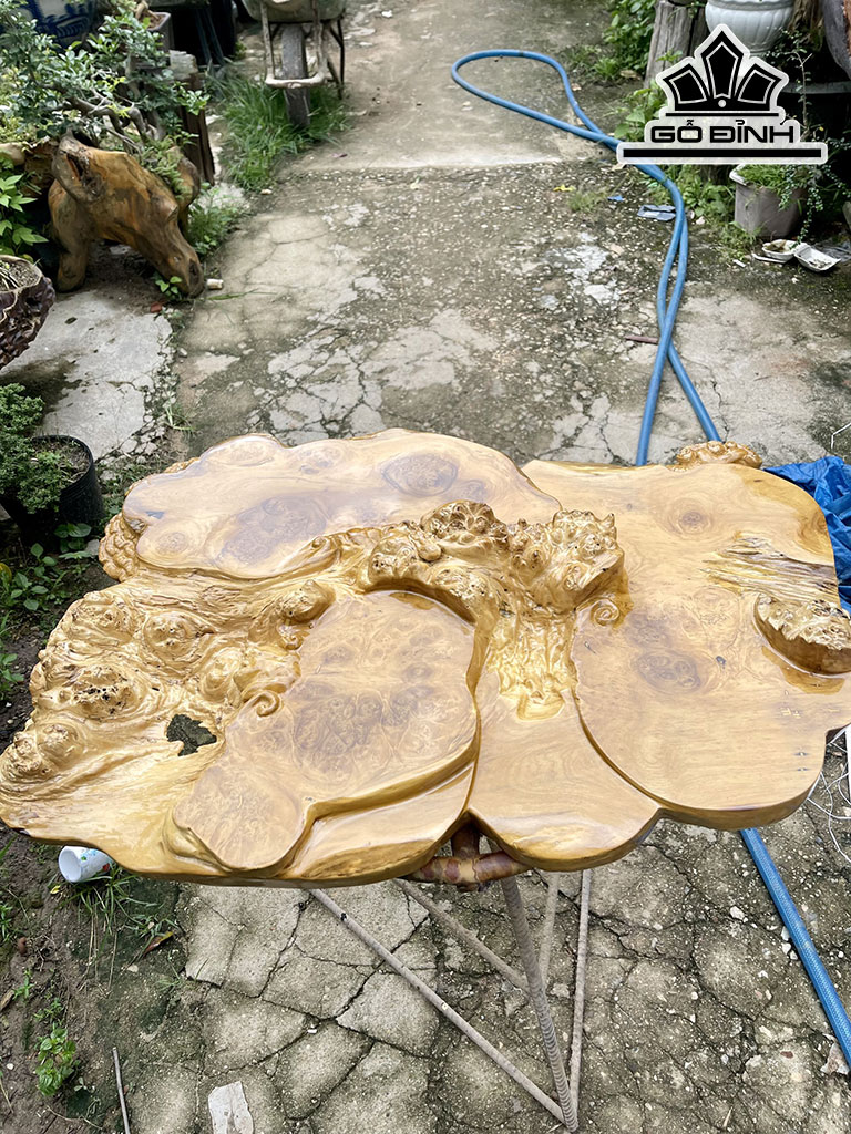 Bàn Trà Gỗ Nu Dỗi Dài 82 Rộng 55 Dày 11 (cm)