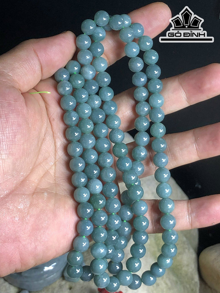 Chuỗi Đá Cẩm Thạch Đường Kính Hạt 8 (mm) 92gr