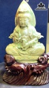 Tượng Phật Bà Quan Âm Đá Cẩm Thạch Cao 20 Ngang 13 Sâu 5 (cm) 1,65kg