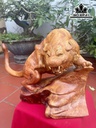 Tượng Hổ Phong Thủy Gỗ Hương Cao 45 Ngang 70 Sâu 32 (cm)