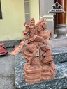 Tượng Quan Công Gỗ Hương Cao 70 Ngang 38 Sâu 19 (cm)
