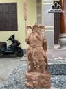 Tượng Quan Công Gỗ Hương Cao 80 Ngang 31 Sâu 23 (cm)