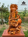 Tượng Quán Thế Âm Bồ Tát Gỗ Hương Cao 82 Ngang 47 Sâu 30 (cm)