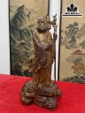 Tượng Đạt Ma Sư Tổ Gỗ Sưa Cao 45 Ngang 23 Sâu 19 (cm)