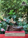 Tượng Ngựa Phong Thủy (Nhất Mã Phi Thiên) Gỗ Bách Xanh Cao 29 Ngang 36 Sâu 18 (cm)