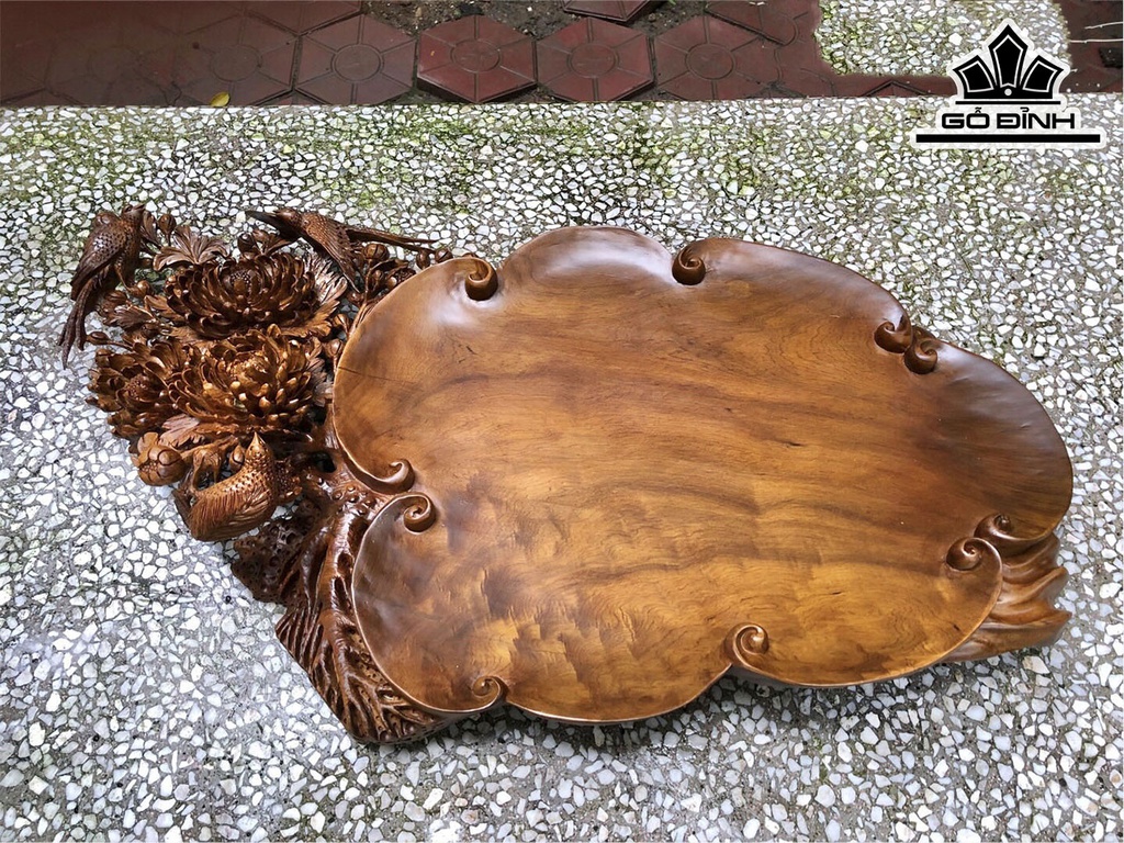 Khay Trà Gỗ Bách Xanh Ngang 70 Cao 40 Sâu 13 (cm)
