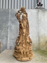 Tượng Ông Thọ Gỗ Ngọc Am Cao 100 Ngang 43 Sâu 28 (cm)