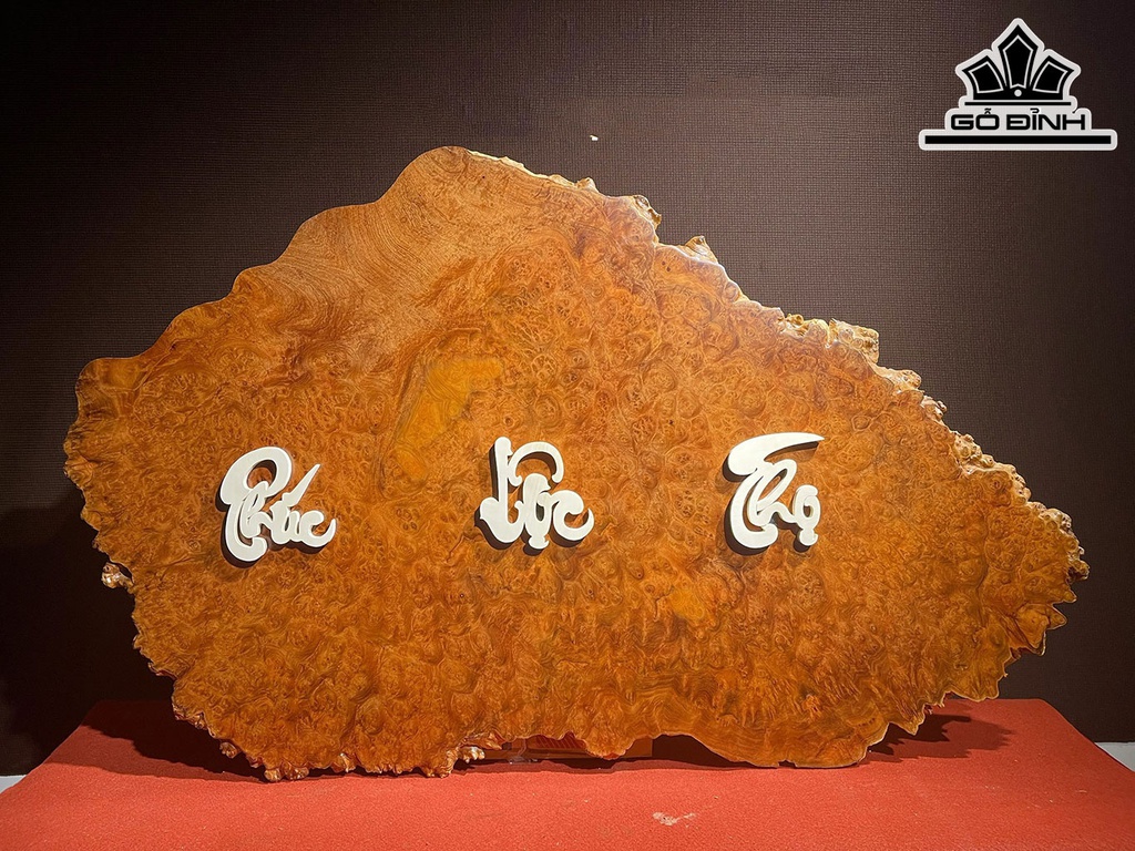 Tranh Tam Đa Phúc Lộc Thọ Gỗ Nu Hương Cao 66 Ngang 106 Dày 1,2 (cm)